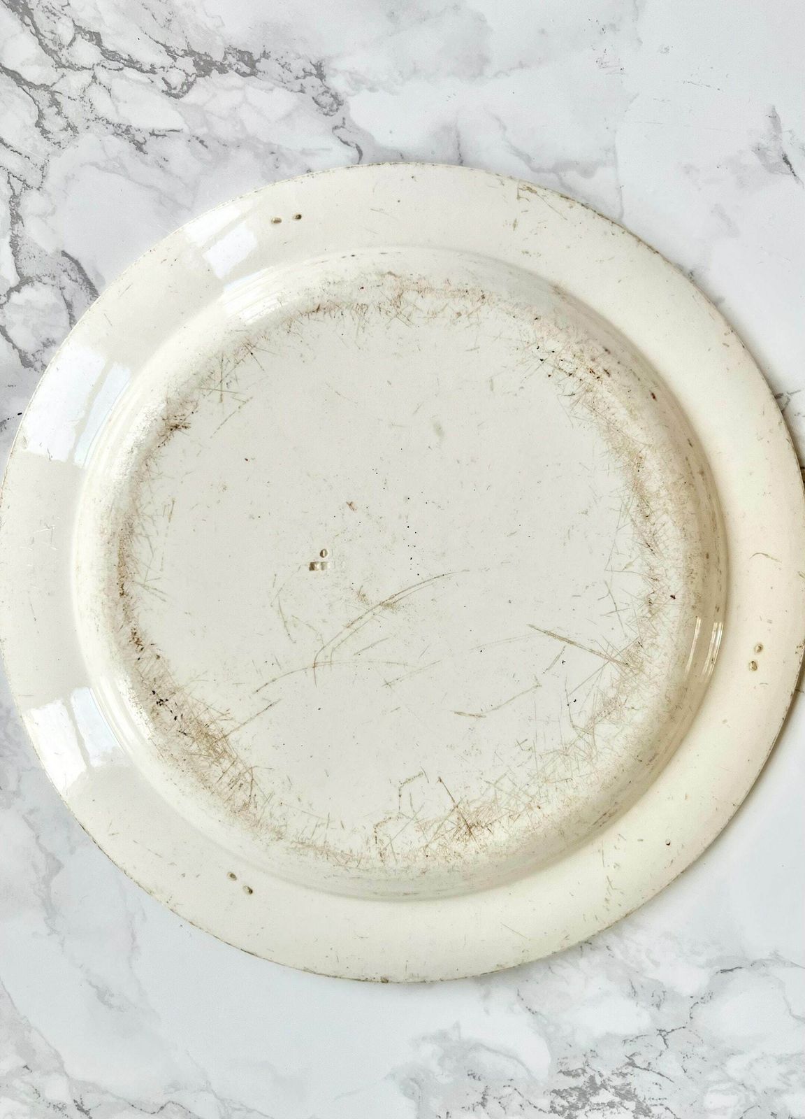 Antique French Pottery Plate Pair   Italy Vedute Circa 1830 Collectible French Wall Plates photo vinterior