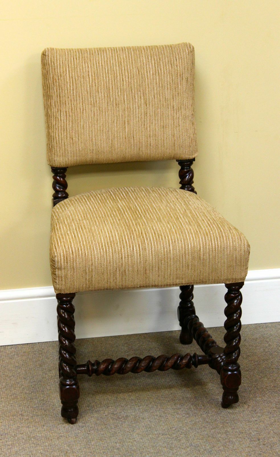 A Set Of Six 19thc. Ash Barley Twist Chairs photo Furniture