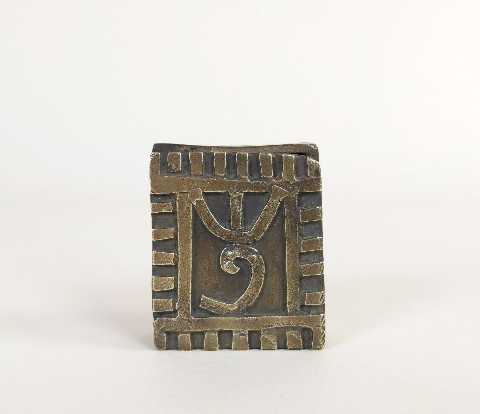 West Africa Ghana Ashanti Akan Gold Dust Box Late 19th Century To Early 20th Century, Antique African Art photo furniture