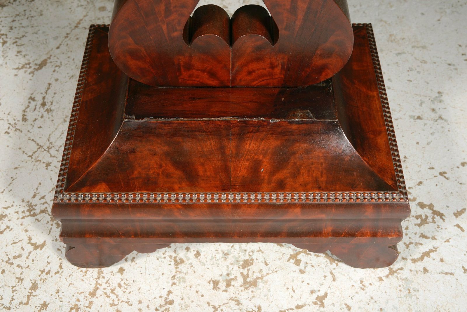 A Rare American Mahogany Folding Tea Table By J. Malburg, Philadelphia   C.1840 photo Furniture