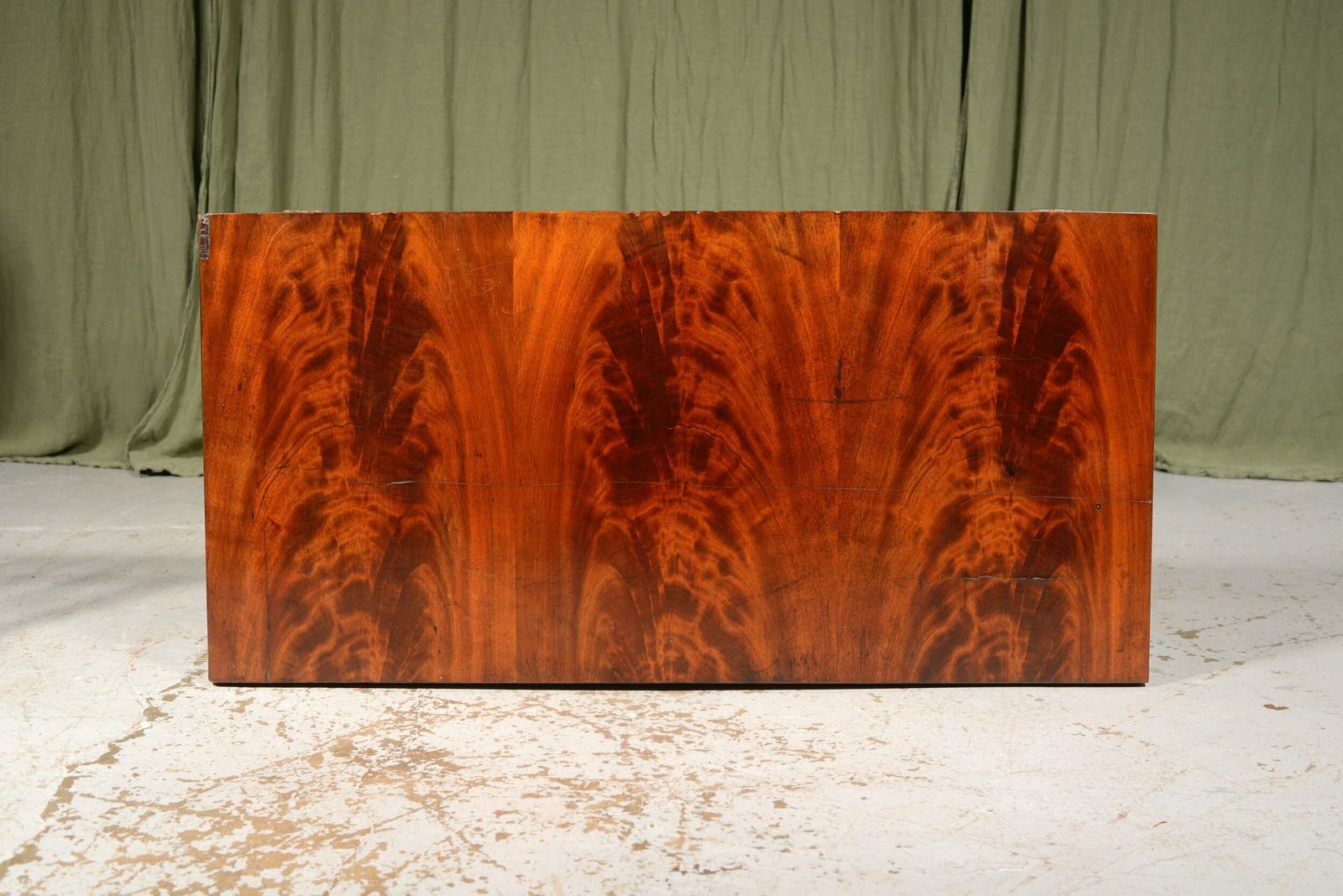 A Rare American Mahogany Folding Tea Table By J. Malburg, Philadelphia   C.1840 photo vinterior