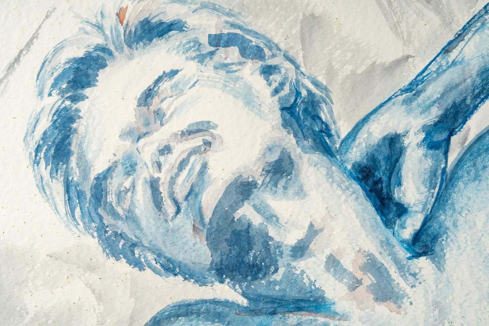 Painting By Luez On Paper, Representing A Fawn, Modern Art photo Art