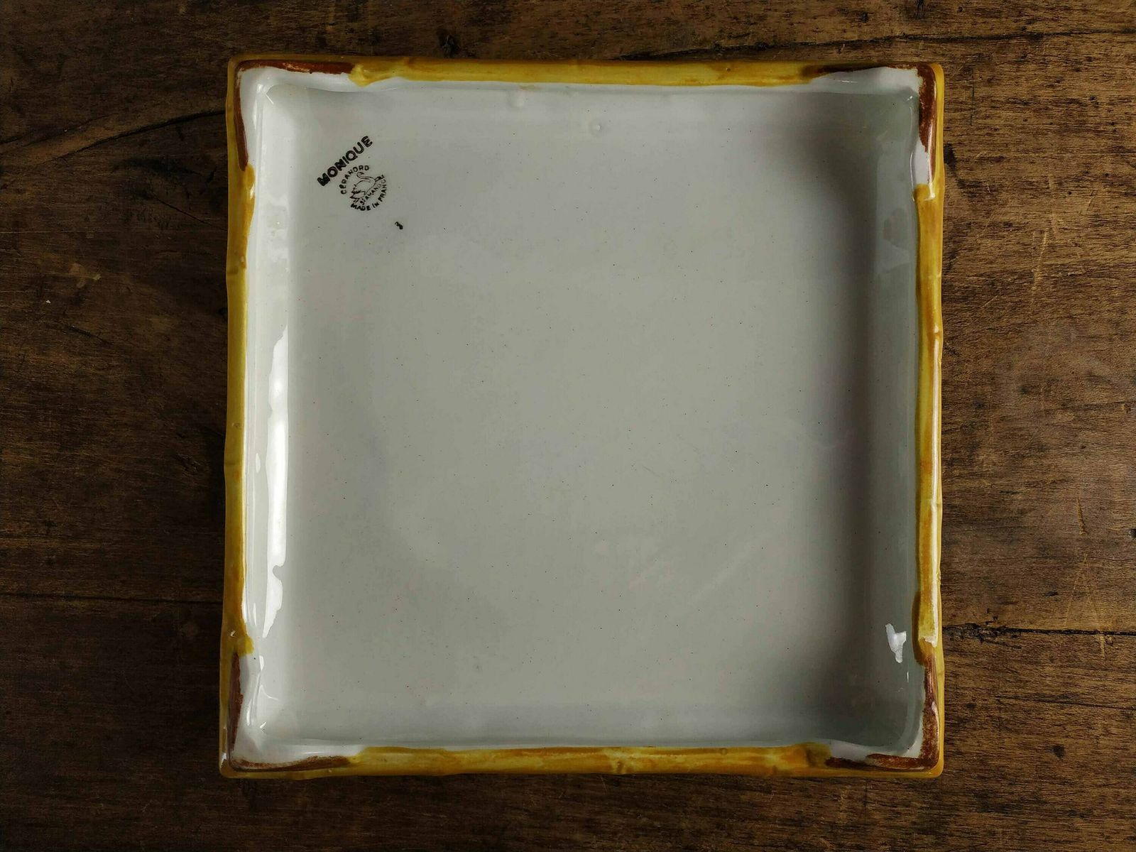 Antique French Ceramic Trivet, Antique Transferware Trivet, Antique Pottery Trivet, Antique Pot Rest, Antique Heat Mat, Antique Ironstone photo vintage
