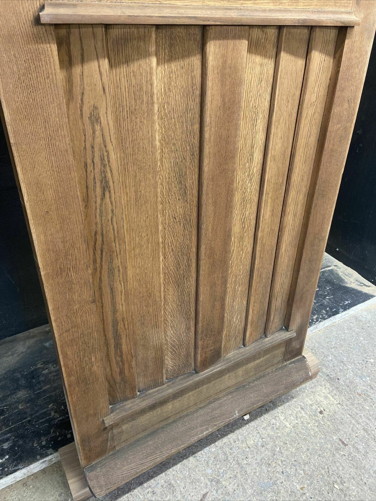 Solid Oak Front Door Arts Crafts Old Period Antique Glass Reclaimed Wood Iron photo buy