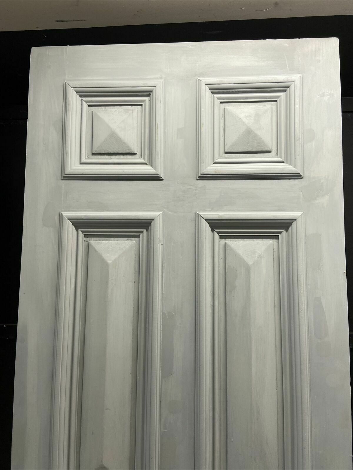 1711.0 Tall Georgian Regency Front Door Period Old Reclaimed Antique Rebuilt Wood Pine photo