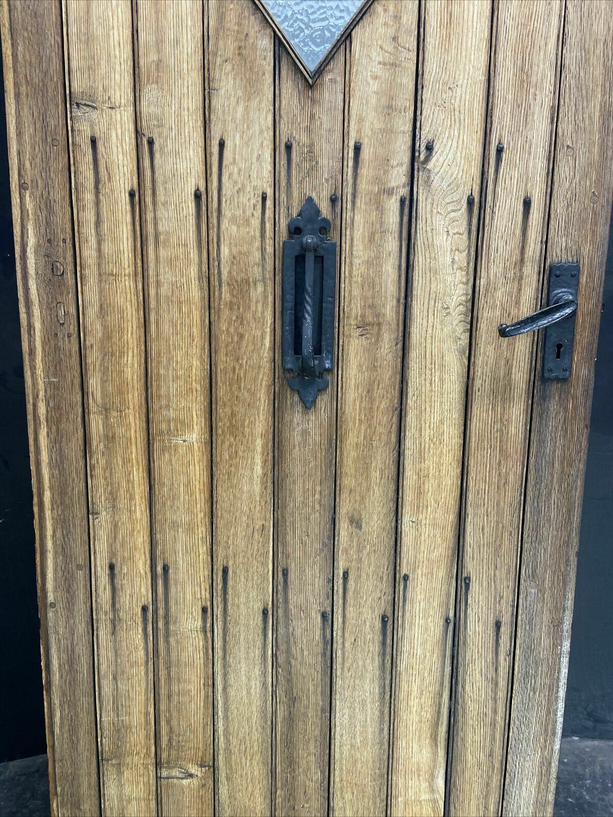 Solid Oak Front Door Old Period Wood Antique Reclaimed Hardwood Arts & Crafts photo furniture