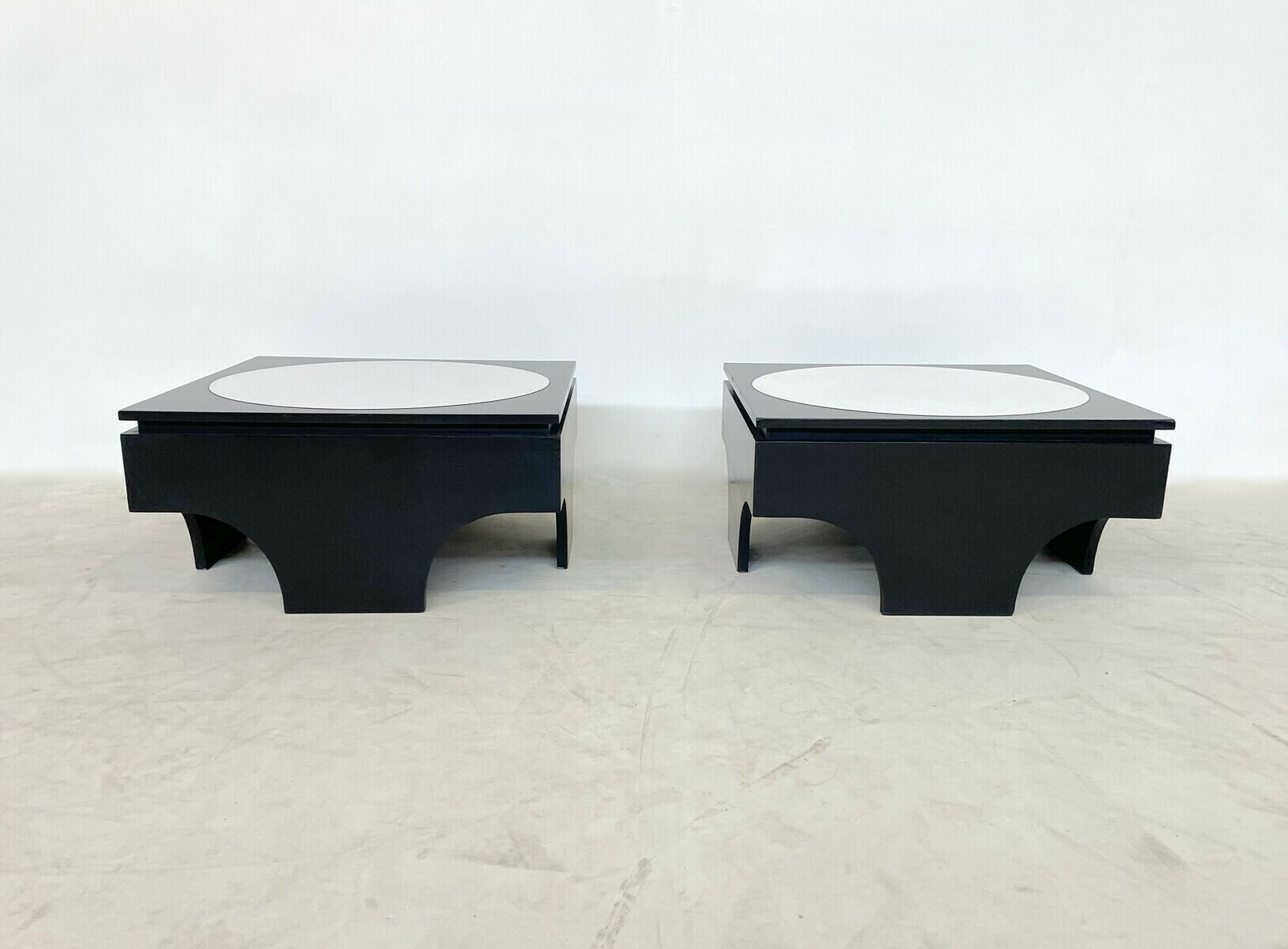 Pair Of Mid Century Side Tables By Emiel Veranneman photo furniture