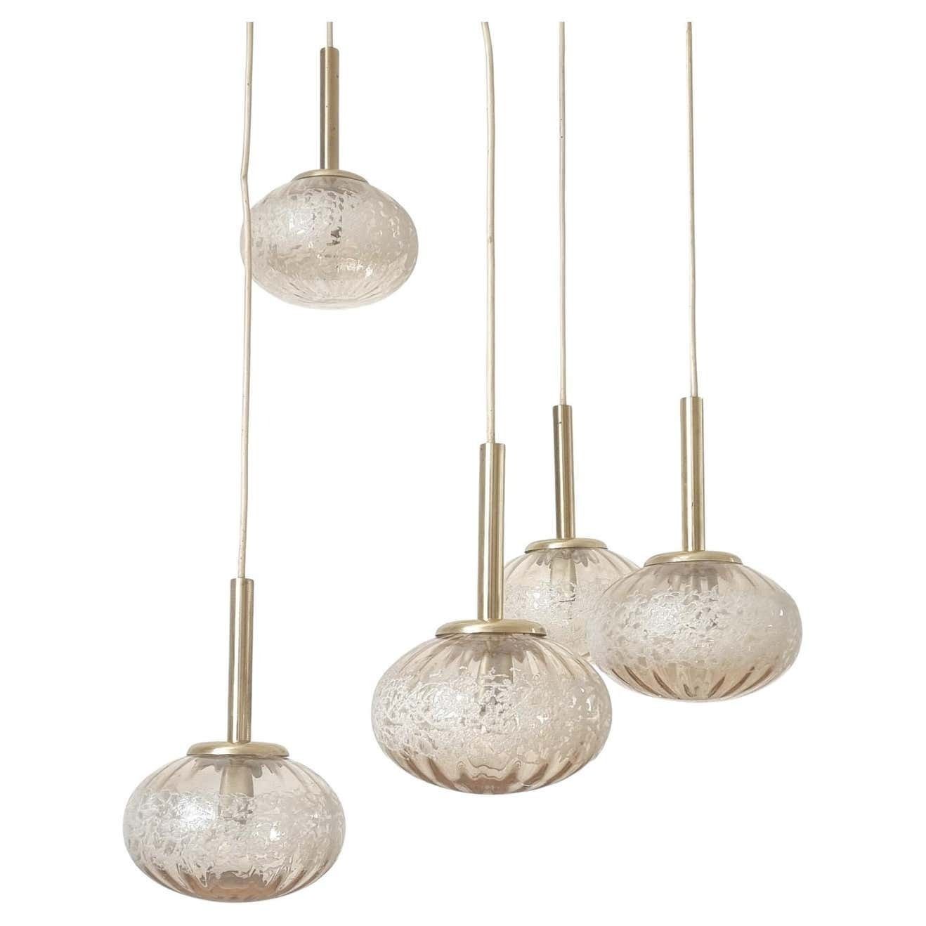 Rare Midcentury Pendant Fischer Leuchten, Germany, 1970s