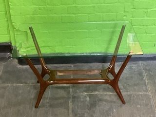 Italian 1950’s  Glass Top Coffee Table By Gio’ Ponti