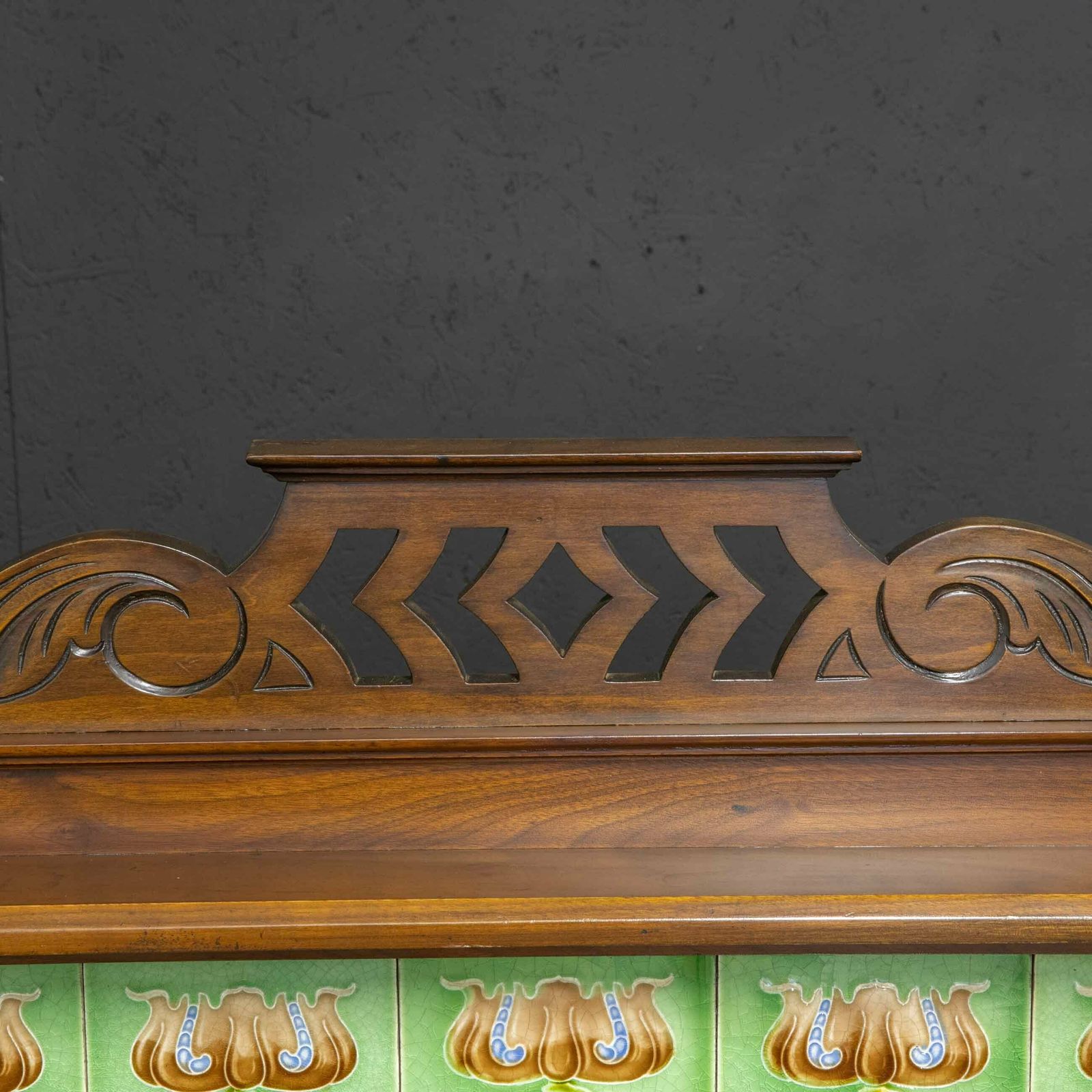 Victorian Walnut Washstand photo vintage