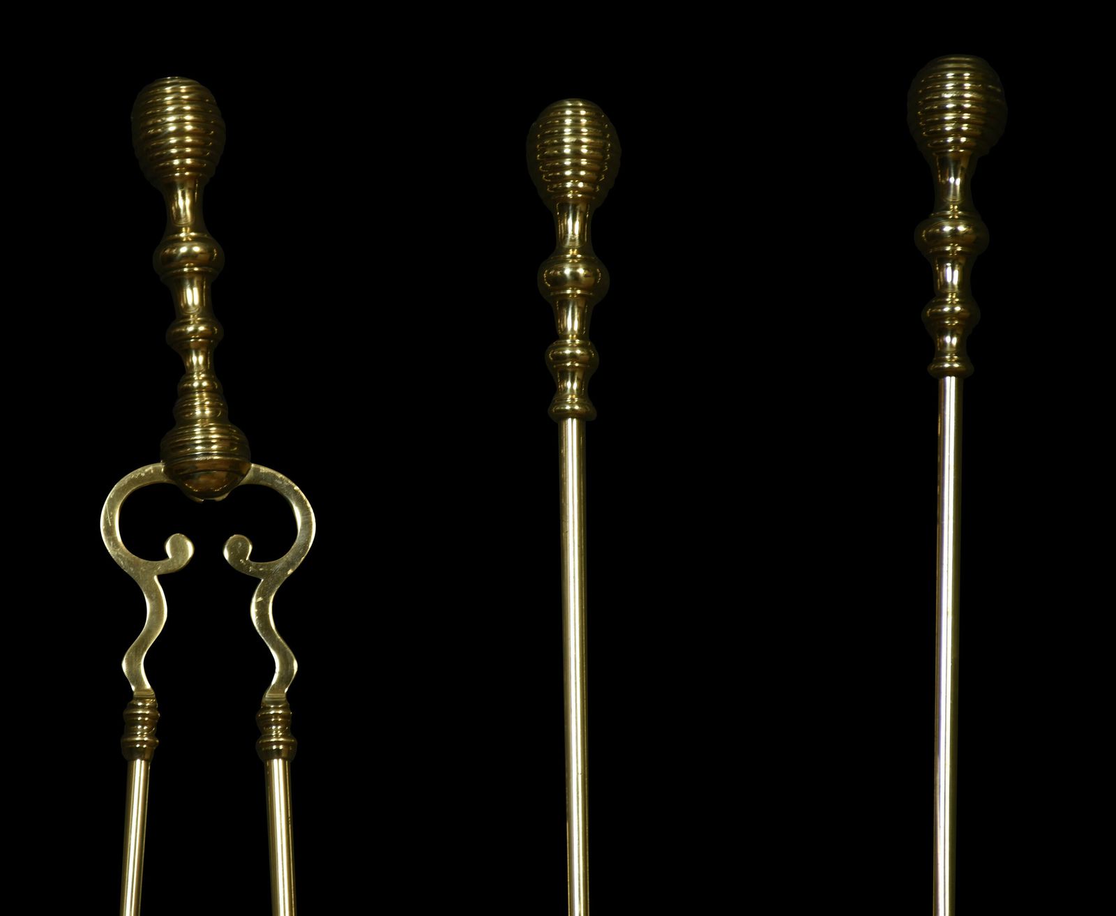 Brass Triple Companion Fire Tool Set photo furniture