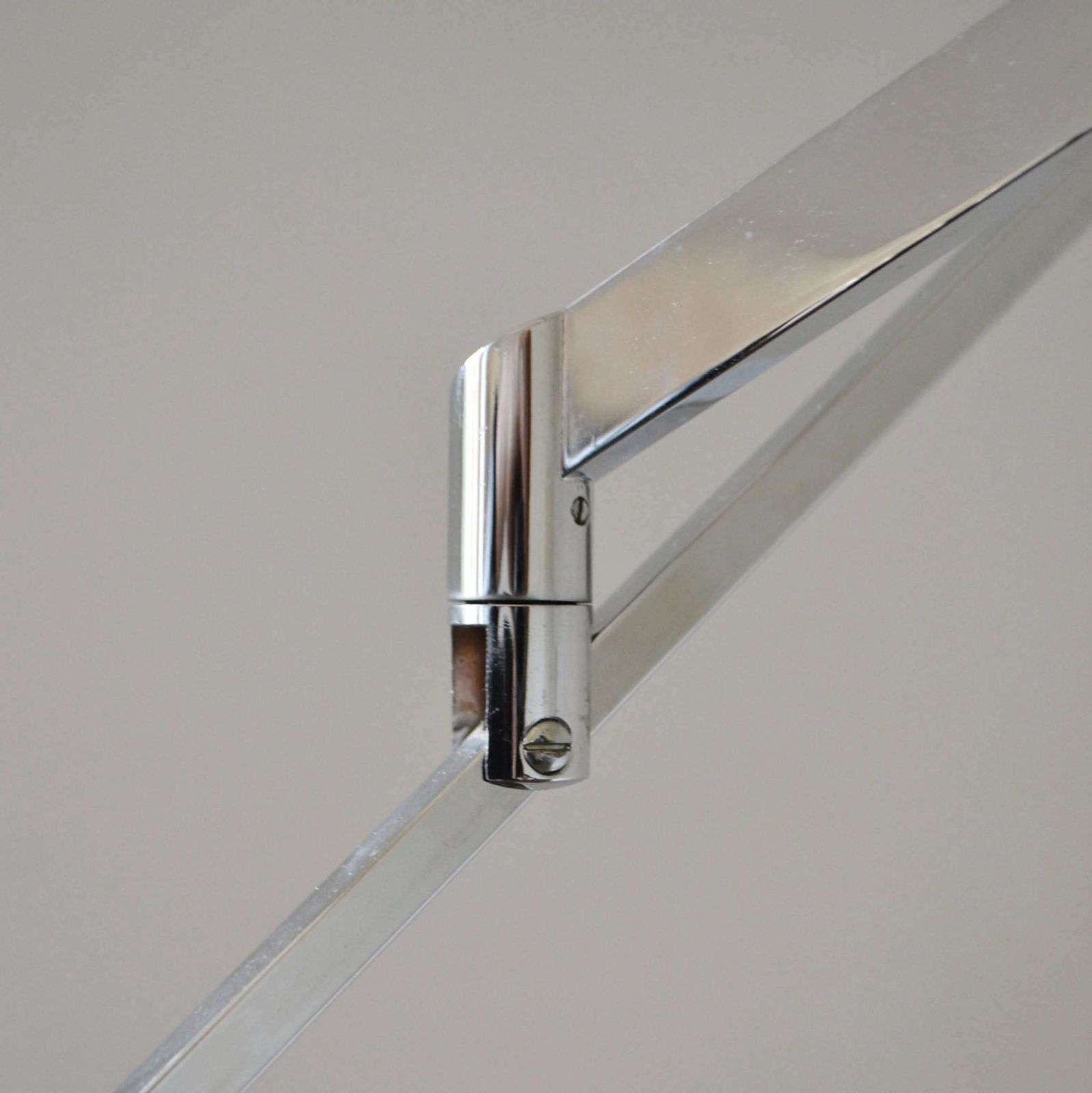 1650.0 Minimal Chrome Counter Balance Ceiling 1970's Lamp photo