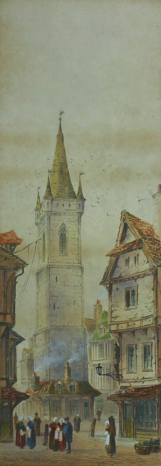 Watercolour By Paul Braddon. North European Cathedral photo furniture