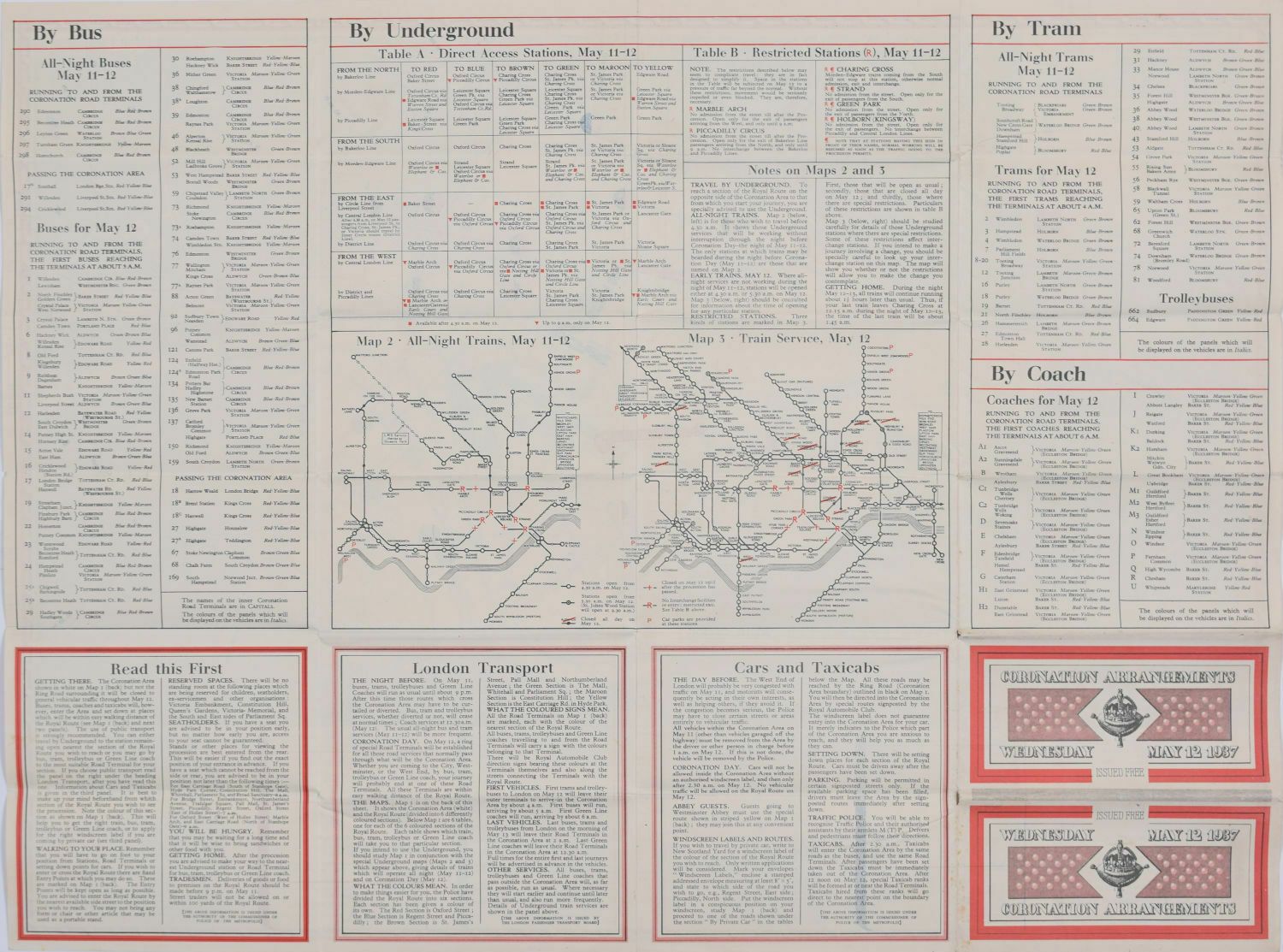 Coronation Arrangements – Map Of London (1937) photo Art
