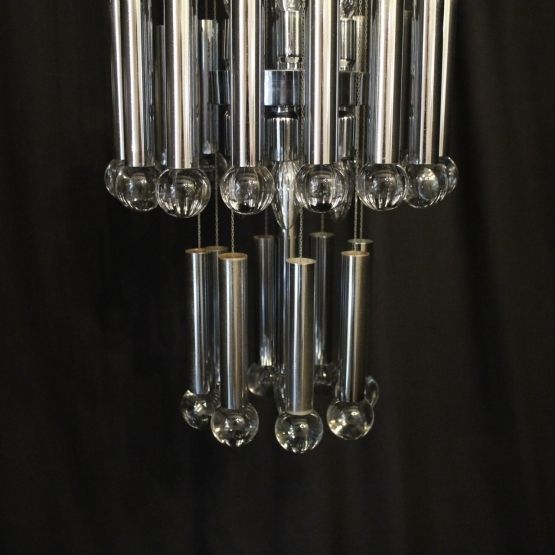 Italian Gaetano Sciolari 9 Light Chandelier photo Lighting