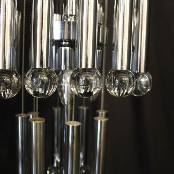 Italian Gaetano Sciolari 9 Light Chandelier photo 1150.0