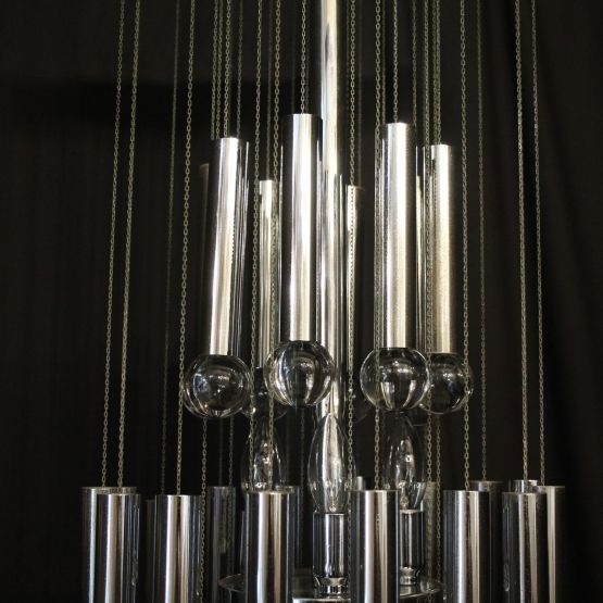 photo furniture Italian Gaetano Sciolari 9 Light Chandelier
