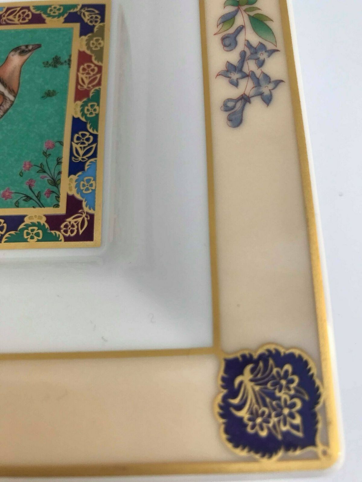 Villeroy And Boch Square Dish Coin Dish Ring Catch All Candy Nuts Olives Tray Trinket Porcelaine Vintage Heinrich Bengal Saraswati Bird photo buy