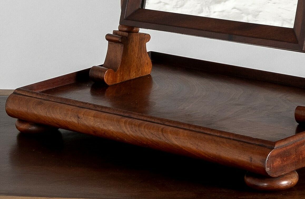 Superb Quality 1920s Antique Dressing Table Swing Mirror With Jewellery Counter photo vintage