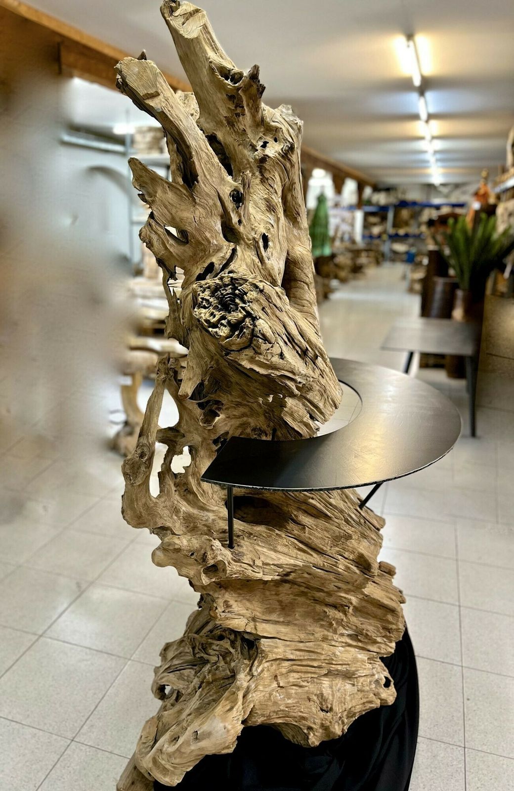 Gigantic Teak Root Stand Up Bar   Organic Modern, Indonesia 2022 photo for sale