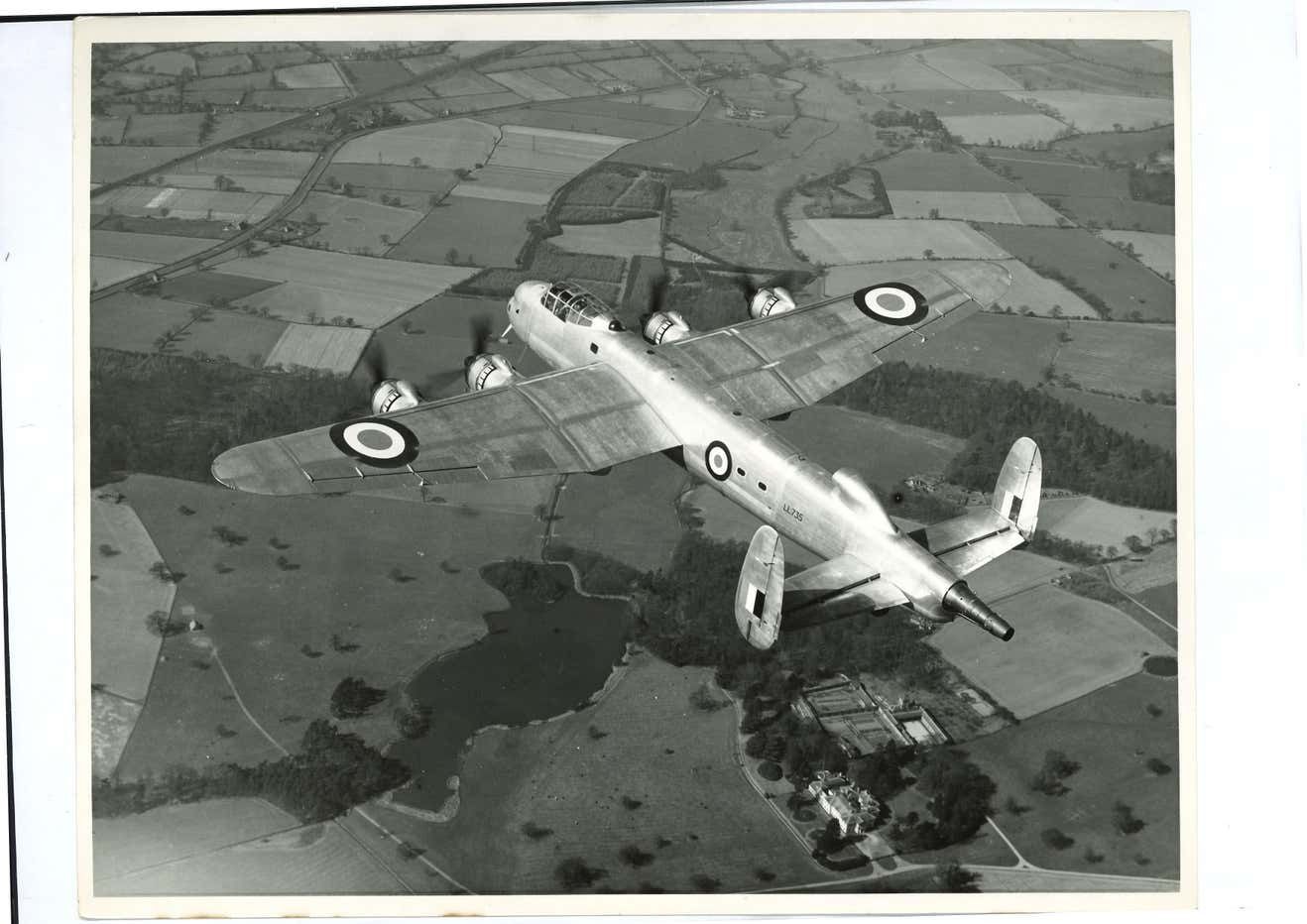 Charles E Brown Lancaster Bomber Testbed Jet Engined Ww2 Original Photograph C1943 45 photo furniture