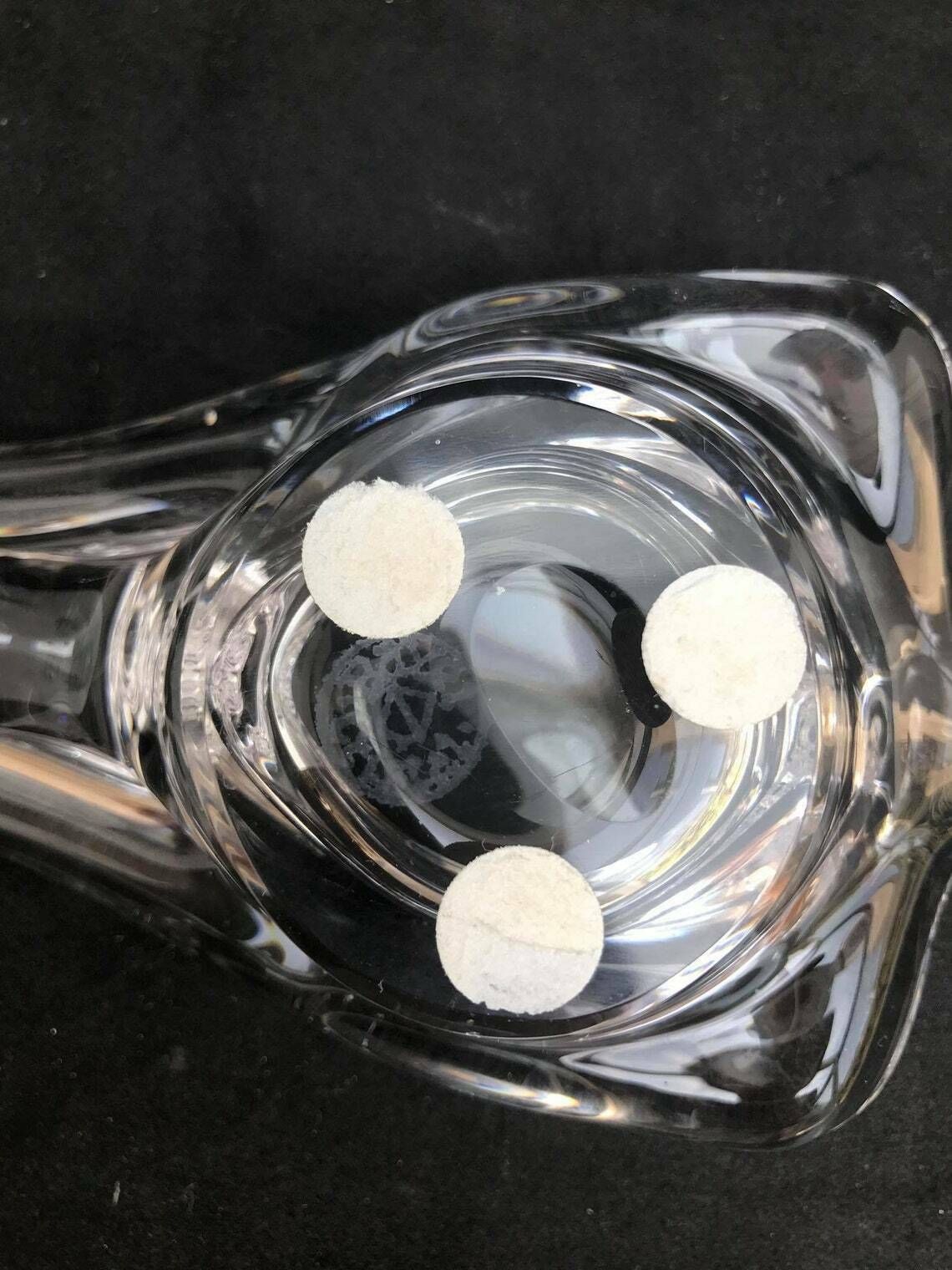 Ashtray Paperweight Bowl Bird Shaped Heavy Crystal Cigar Ashtray By Art Vannes France Art Glass Dove Clear Gift For Her Wedding Gift photo vintage