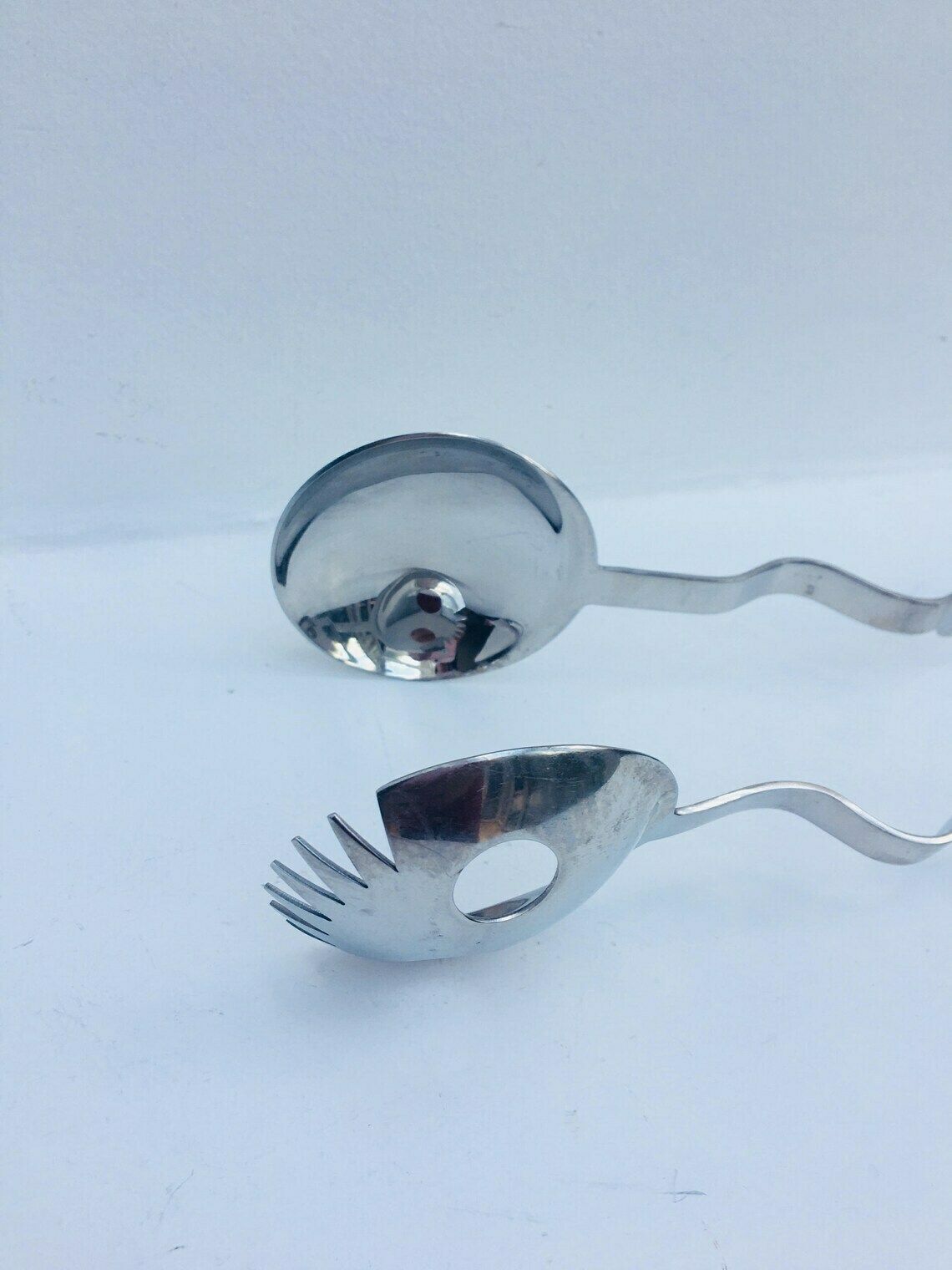 photo for sale Cutlery Salad Servers Salad Serving Tongs Denmark 2 Pieces Designed By Menu Danish Design Pasta Server Stainless Steel Salad Set Spoon Fork.