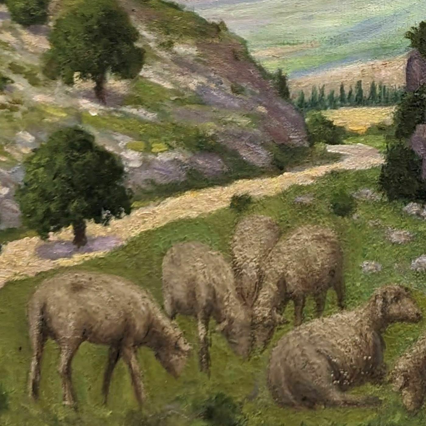 Oil On Canvas Pastoral Scene Provencal School Remy Mayan photo Art