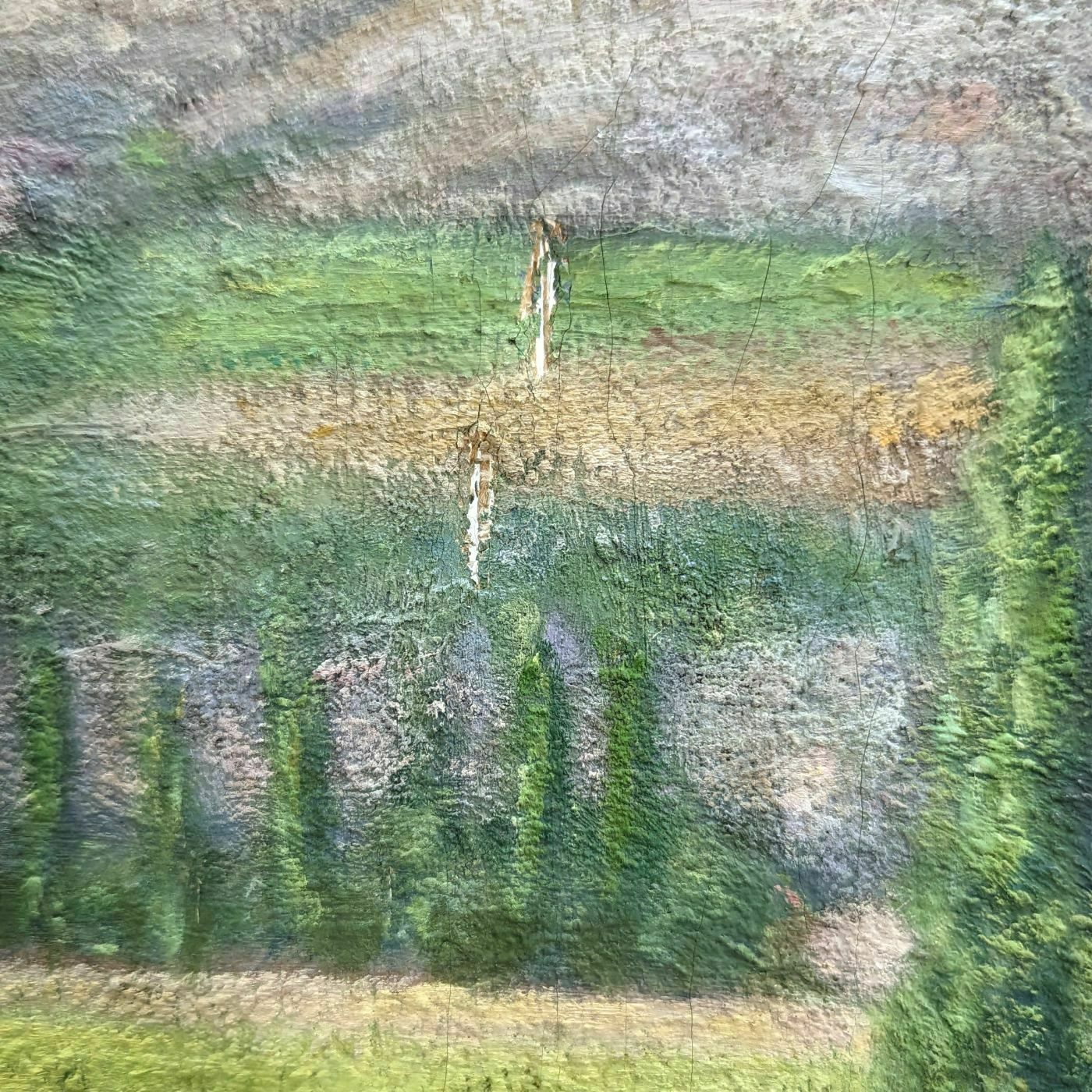 Oil On Canvas Pastoral Scene Provencal School Remy Mayan photo Art
