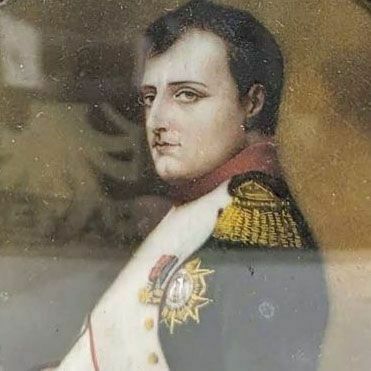 Framed Miniature Of Napoleon Bonaparte Xixth photo furniture