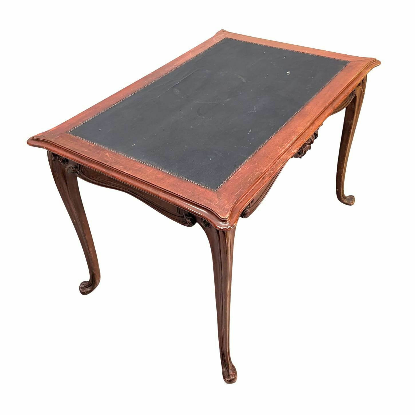 Art Nouveau Period Side Table With Man's Head Decor photo vinterior