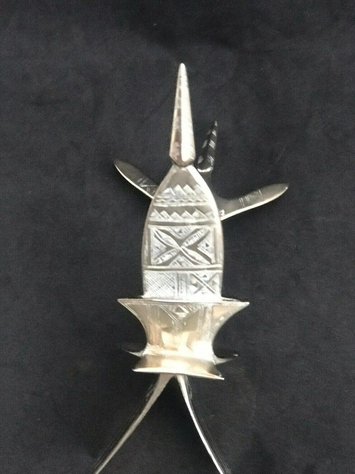Tuareg Art Camel Saddle Ethnic Amulet Talisman Silver Tribal Jewelry African Berber Nomadic Art Authentic Handmade Decor Tuareg Collector photo 173.0