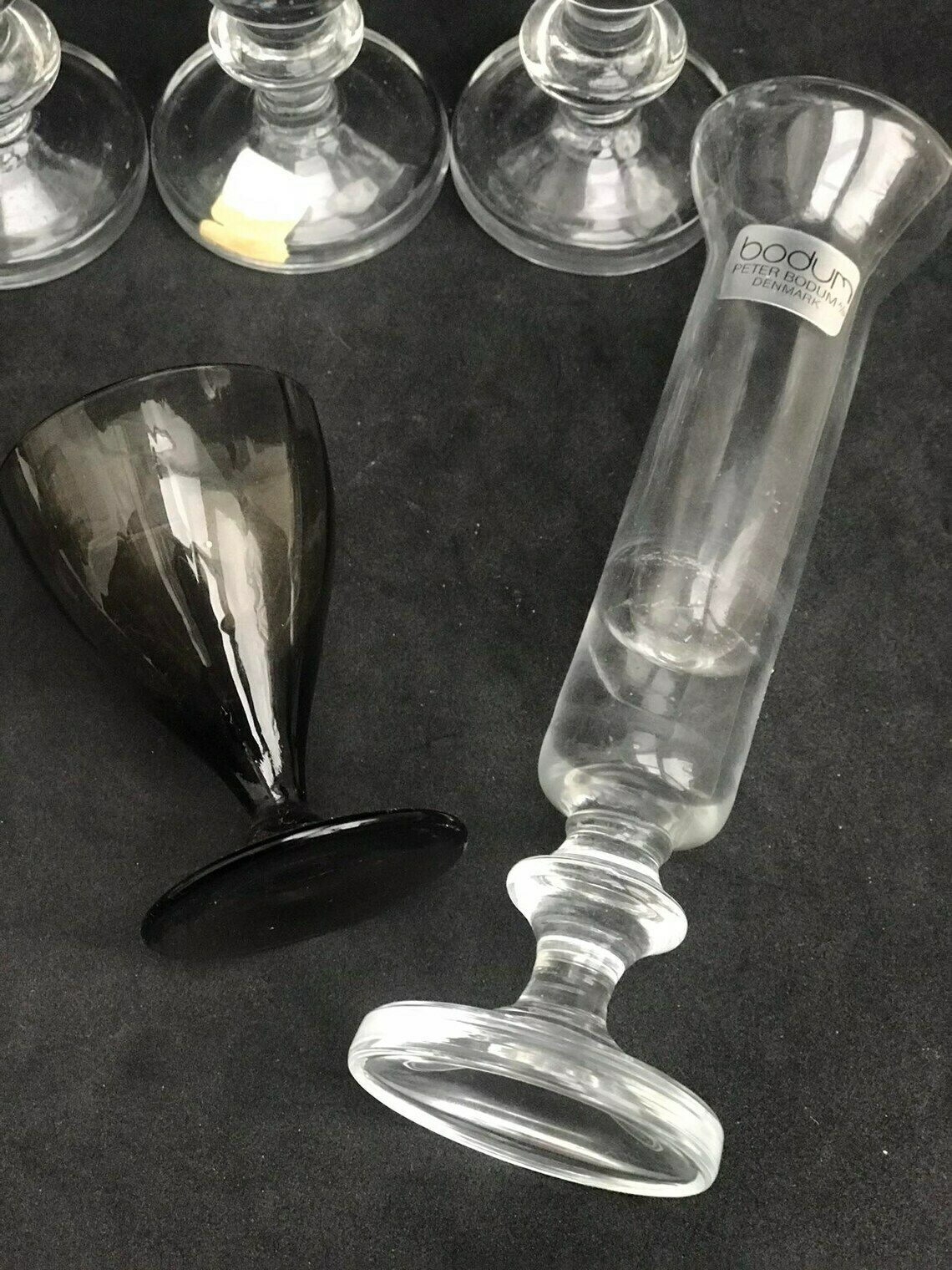 photo furniture Vintage Schnapps Vodka Liqueur 4 Glasses Peter Bodum Design Scandinavian Art Glass Danish Design Bar Cart Styling Gift For Him Gift Friend