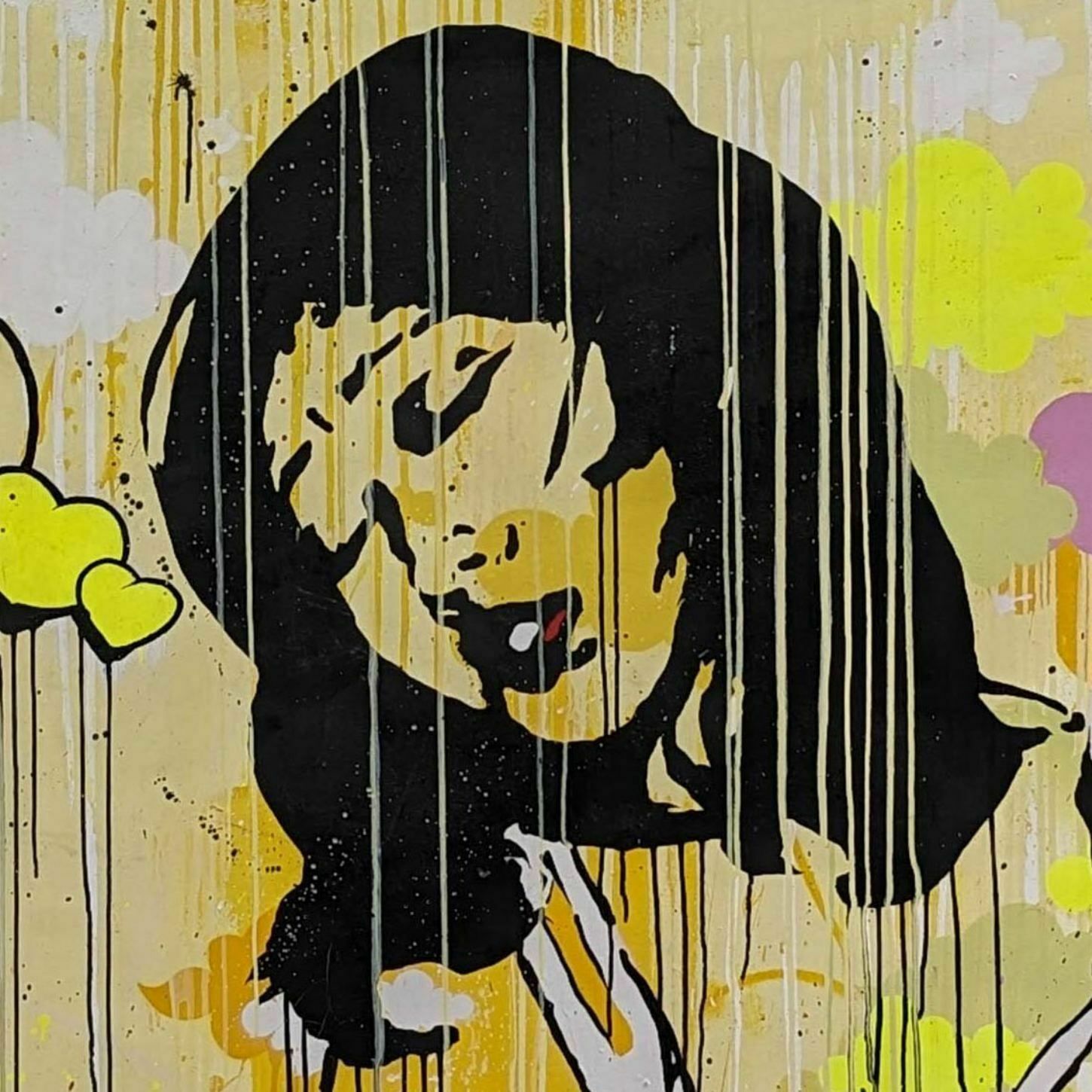 Chongqinb Girls. Diptych. Acrylic, Spray Paint, Markers. By Tilt photo vinterior