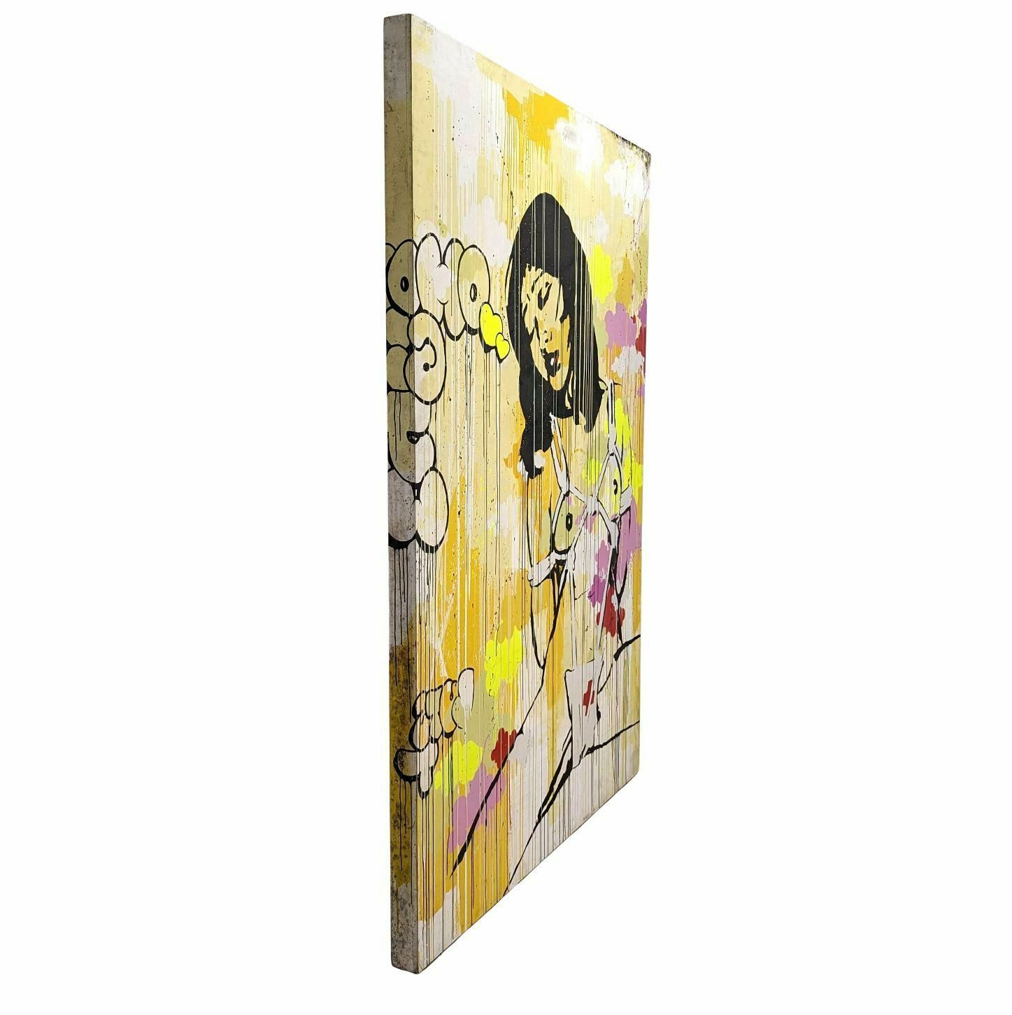 photo for sale Chongqinb Girls. Diptych. Acrylic, Spray Paint, Markers. By Tilt