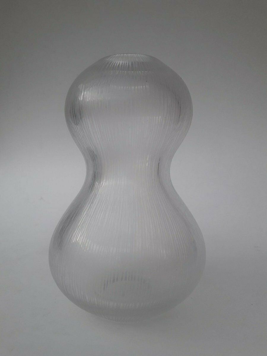 Glass Vase By Bengt Orup For Johansfors Sweden, 1960s photo Home Decor