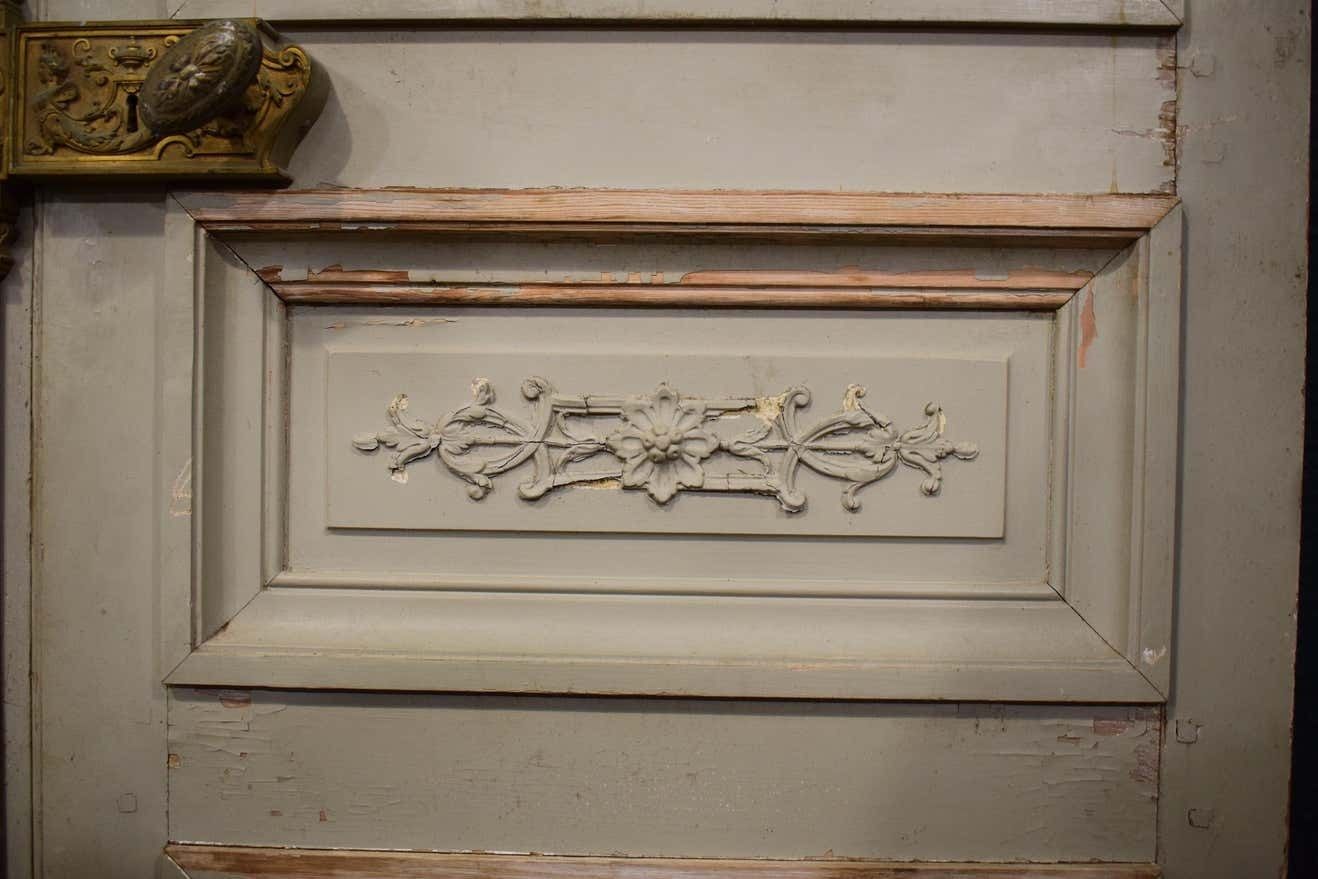 Home Fixtures Large Set Of Napoleon III French Antique Exterior Doors With Carved Panels photo