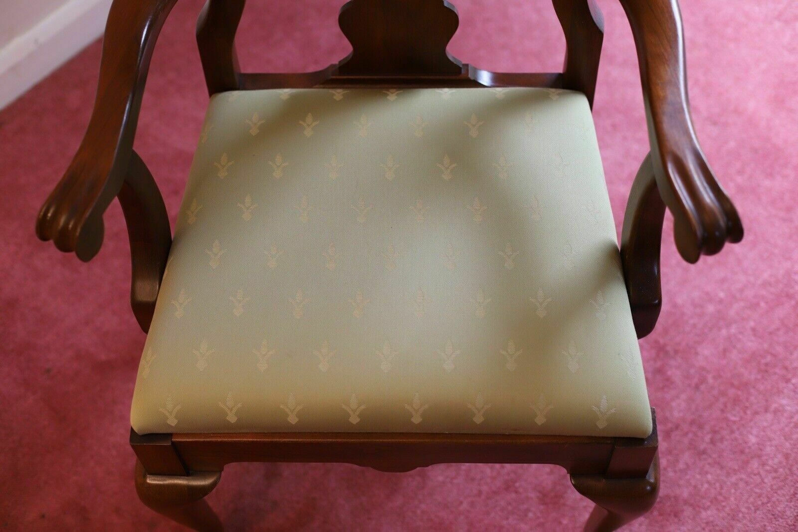 Beautiful Queen Anne Style Armchair photo for sale