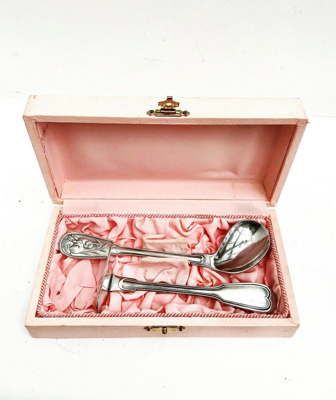 Couverts pour bébé vintage, cuillères pour enfant, couverts de baptême, cadeau de naissance