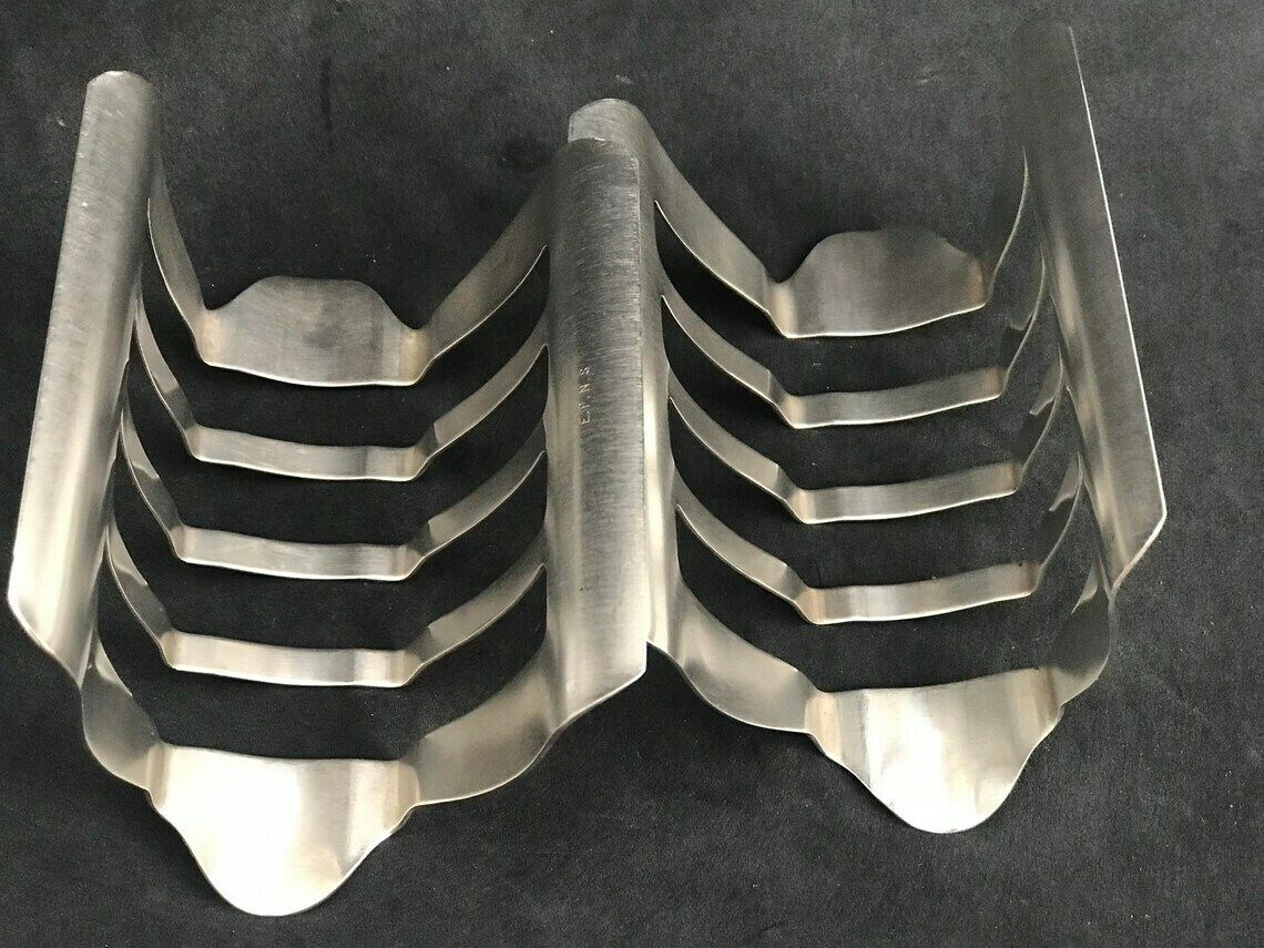 2 Toast Rack Holder For 8 Slices Silver Plated Breakfast Wedding Gift Hostess Gift Epns English Breakfast Set photo vintage