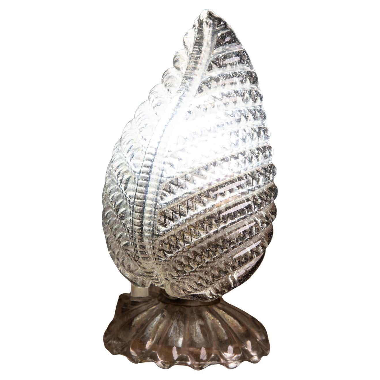 Artdeco Murano Glass Table Lamps Barovier & Toso 1940