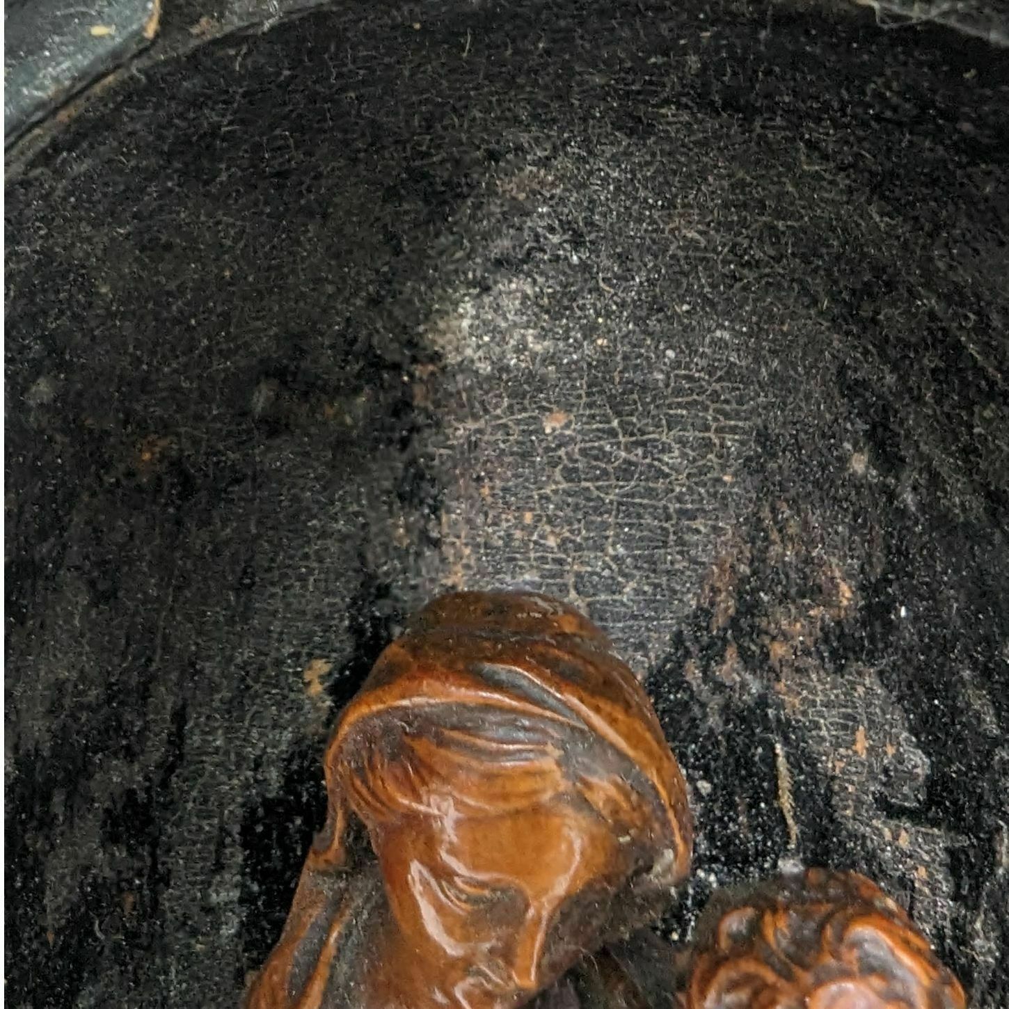 Madonna And Child In 18th Century Boxwood In Her Altar photo 1088.0