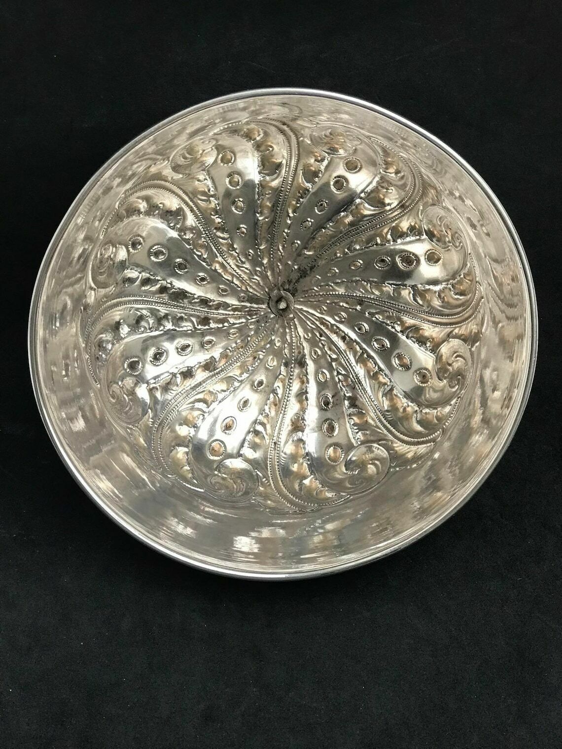 photo for sale Victorian Silver Plate Cheese Dome Covered Butter Large Antique 1890 Collector Wedding Gift Farmhouse Kitchen British Breakfast Holiday