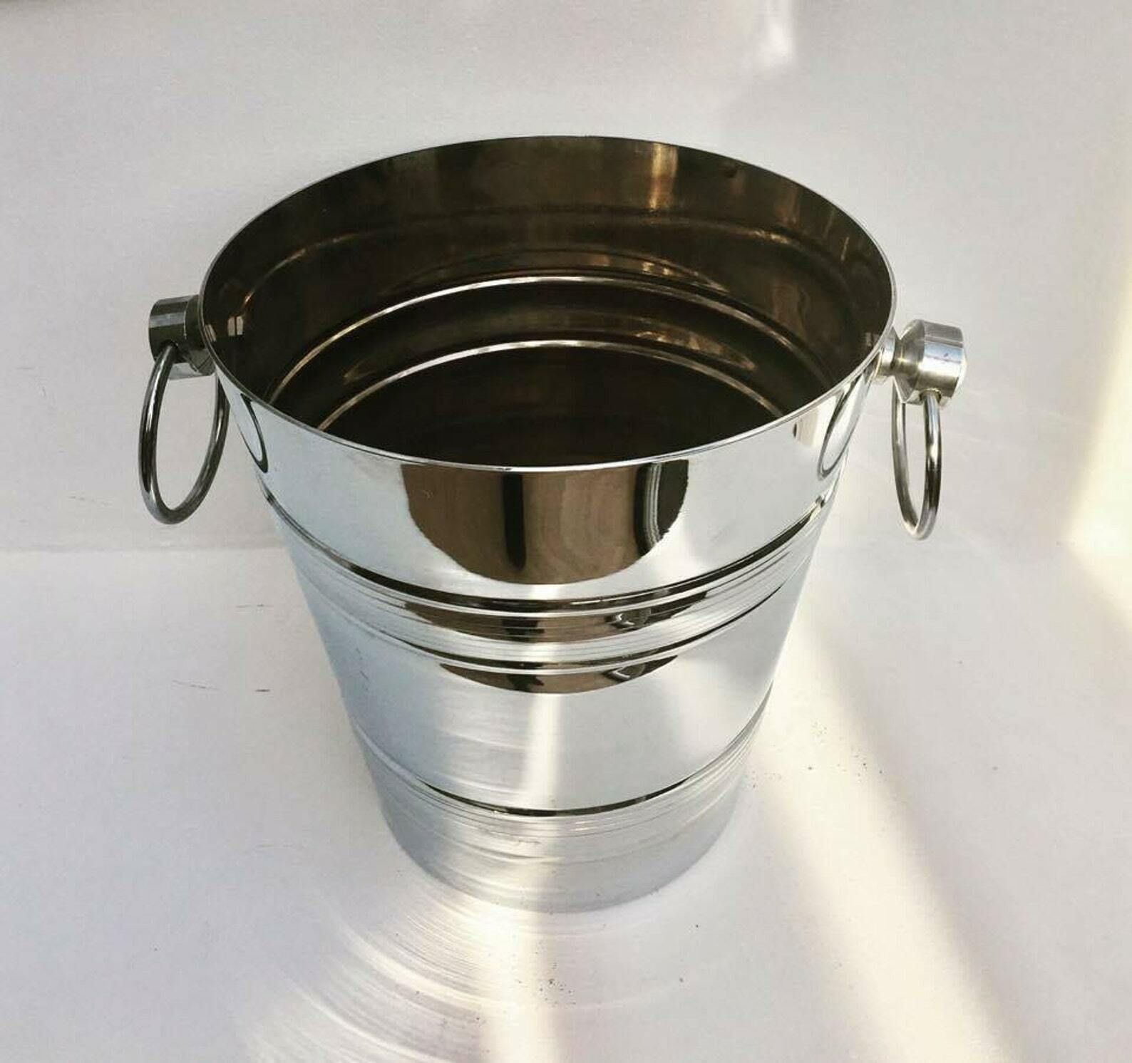 Champagne Bucket, Bar Cart Styling Heavy Metal Wine Cooler, Ice Bucket, Bottle, Wine Bucket Champagne Cooler Bar Decor Gift For Him photo furniture