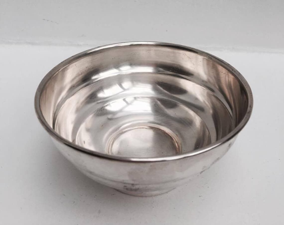 Silver Plated Bottle Holder And Bowl Art Deco Bar Accessories, Wine Lover Gift Catch All Dish Coin Dish Key Dish Vintage Silverware photo for sale