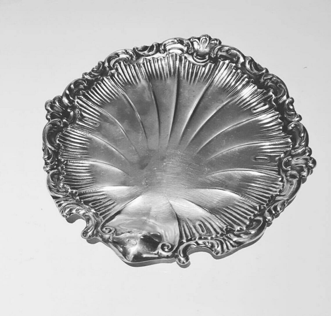 Shell Silver Plated Serving Tray Home And Garden Kitchen And Dining Serve Ware Serving Bon Bon Tray Clam Shell Silver Plate Serving Dish photo furniture