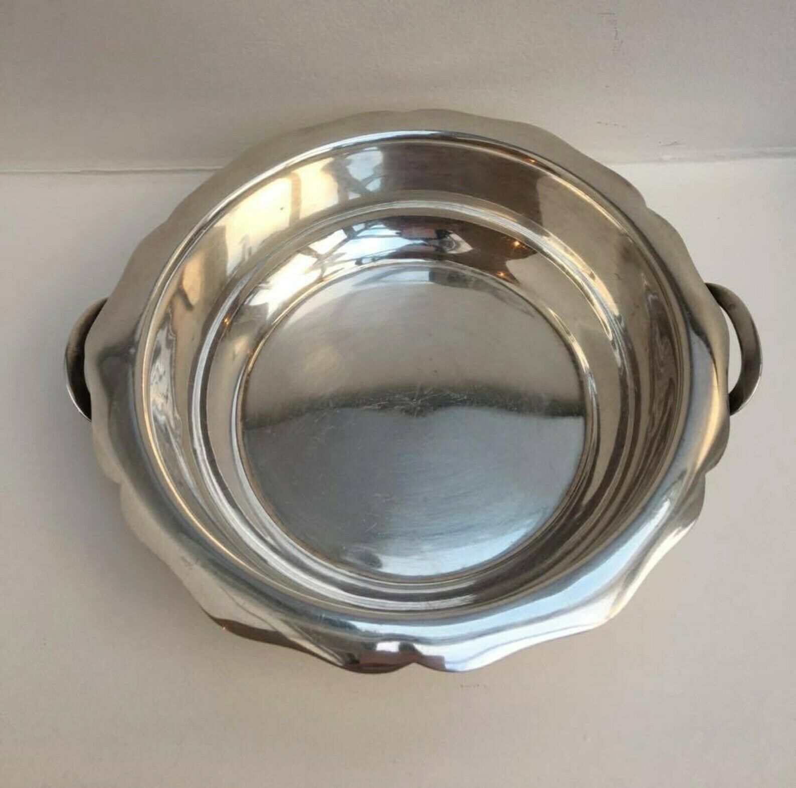 Serving Lidded Dish, Vegetables Plate, By Denayer, Silver Plated. 1960, Made In Belgium photo vinterior