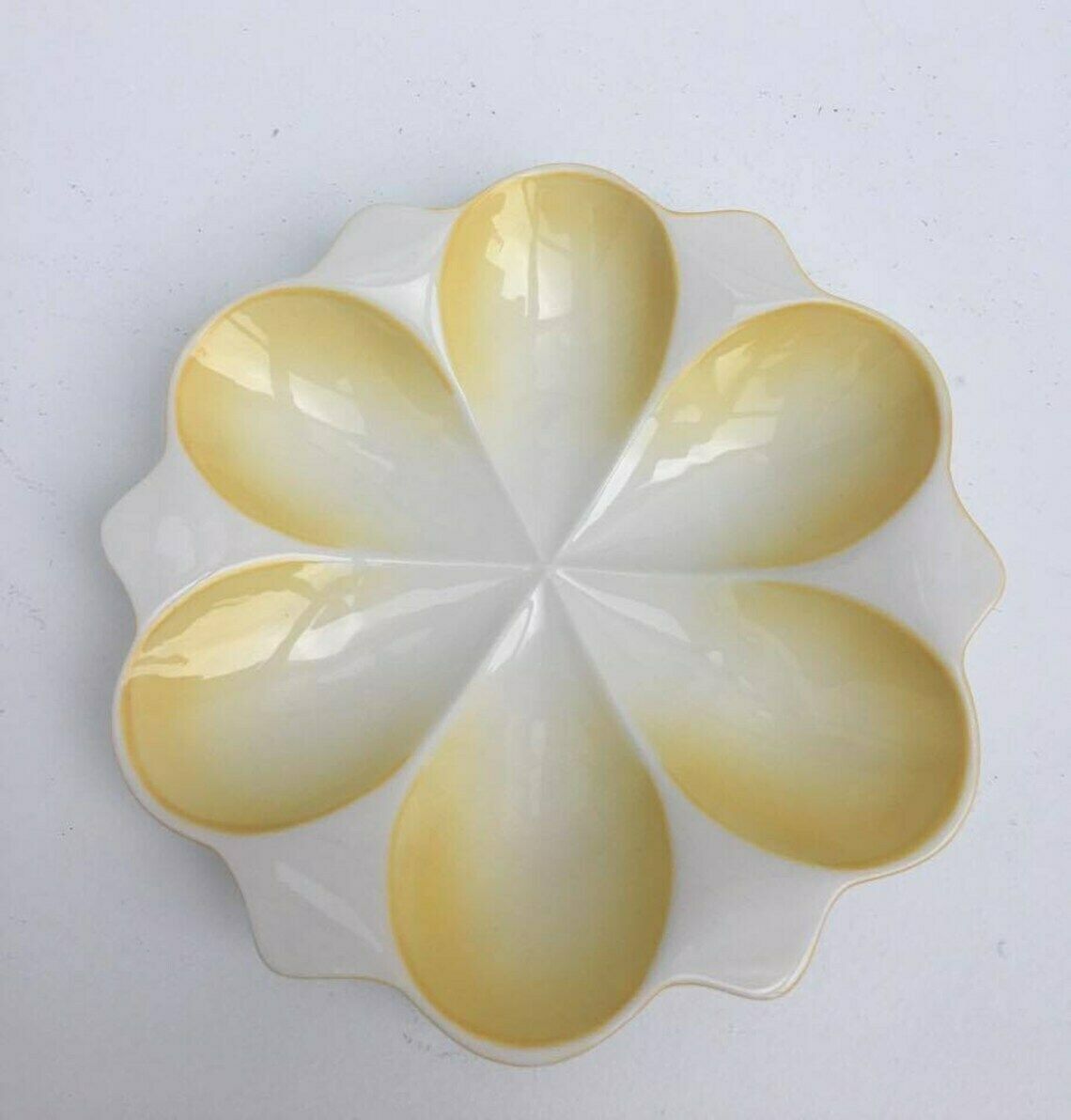 Villeroy & Boch Bowl Romantic Spring, Yellow Bowl , Signed, 80s, Empty Pockets Or Jewelry Dish, Collectable China, China Replacement photo vinterior
