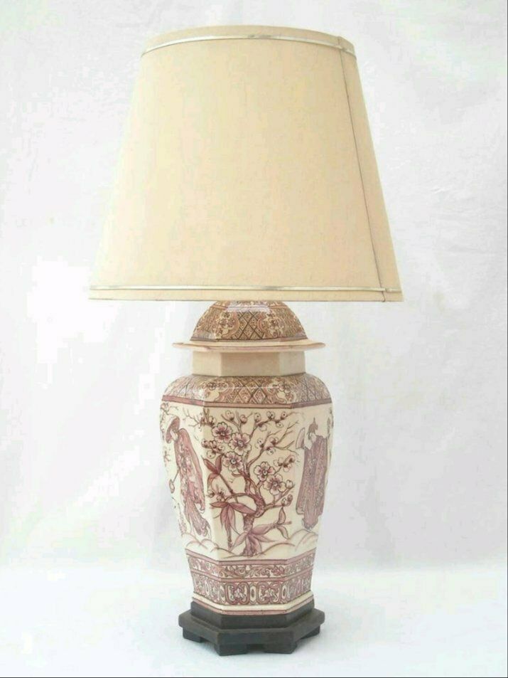 Hand Painted Ceramic Table Lamp By Paterna Majolica Dart, 1970s