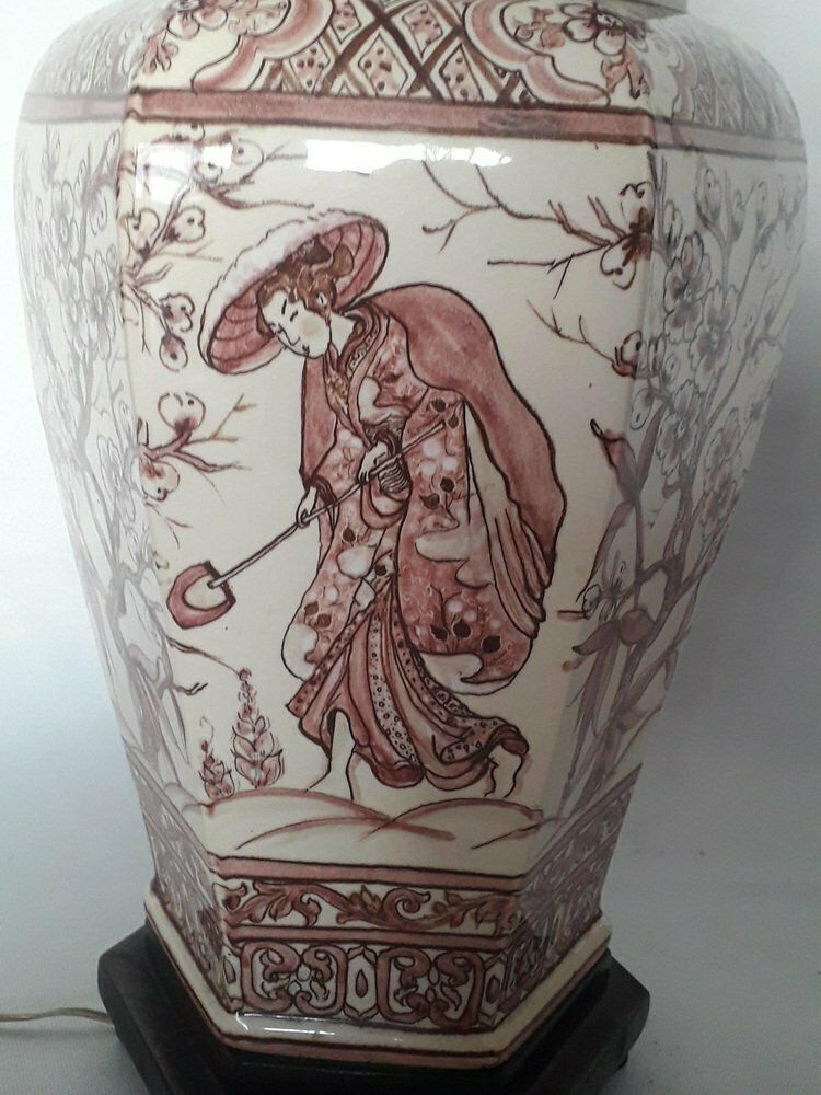 Hand Painted Ceramic Table Lamp By Paterna Majolica Dart, 1970s photo furniture